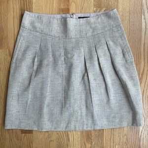Pleated Tweed Mini Skirt with Pockets!
